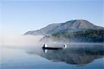 Misty mountain,lake Ashi (Ashiko),Hakone,Kanagawa prefecture,Japan,Asia