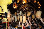 Procession of parade floats,Autumn Festival,Kawagoe,Saitama prefecture,Japan,Asia