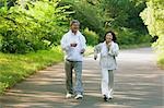 Older Couple Jogging
