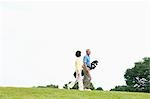 Older Couple Golfing