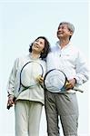 Older Couple in Tennis Kit