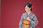 Japanese Woman Wearing Kimono