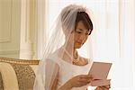 Japanese Bride Reading Letter
