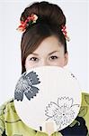 Tenue de femme japonaise Folding Fan