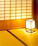 Papier Lampe im japanischen Stil Zimmer