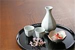 Sake Set On A Tray