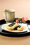 Japanese Tea With Rice Cakes