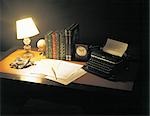 Desk With Old Typewriter