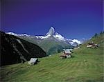 Vue panoramique du Matterhorn