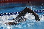 Swimmer doing front crawl