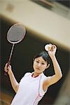 Joueur de badminton