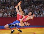 Wrestler Throwing Opponent