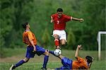 Men Jumping to get Ball