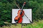 Violin on Music Stand