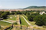 16th century old city walls, Pamplona, Navarra, Euskadi, Spain, Europe