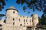 The ruins of Cesis castle, residence of the Master of Livonian Order in 1237, medieval town within Gauja National Park, Cesis, Latvia, Baltic States, Europe