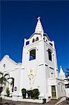 Whitewashed Catholic church, Legaspi City, Bicol Province, Luzon, Philippines, Southeast Asia, Asia