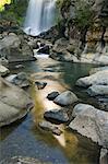 Cascade de Bomod (Big), Banga-an, près de ville de Sagada, les montagnes de la Cordillère, la Province de Benguet, Luzon, Philippines, Asie du sud-est, Asie