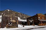 Alte Zeit Fotografie Shop und Stadt Sqaure im alten wilden Westen Silber Bergbau Stadt Silverton, Colorado, Vereinigte Staaten von Amerika, Nordamerika