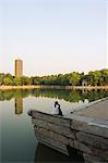 Boya Tower pagoda within the grounds of Beijing University, Haidian district, Beijing, China, Asia