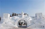 Snow and Ice Sculpture Festival at Sun Island Park, Harbin, Heilongjiang Province, Northeast China, Asia