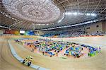 Cycling event during the 2008 Paralympic Games at Laoshan Velodrome, Beijing, China, Asia