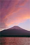 Mt. Fuji and Yamanaka ko (lake), Yamanashi, Japan