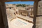 North Theatre, Roman city, Jerash, Jordan, Middle East