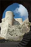 Archway dans Château Krak des Chevaliers (Qala'at al-Hosn), Syrie, Moyen-Orient