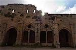 The Loggia, Gothic facade, Krak des Chevaliers castle (Qala'at al-Hosn), Syria, Middle East