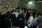 Pilgrims in tomb of John the Baptist at Umayyad Mosque, UNESCO World Heritage Site, Damascus, Syria, Middle East