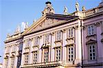 Facade detail of neo-classical Primate's Palace dating from 1781, now a major opera and ballet venue, Bratislava, Slovakia, Europe