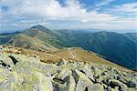 Dumbier Ridge dominated by Dumbier peak, 2043m, in Low Tatry, Nizke Tatry, Zilina region, Slovakia, Europe