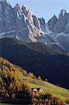 Santa Maddalena, Val di Funes, Dolomites, Bolzano, la province du Trentin-Haut-Adige, Italie, Europe