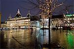 Magasins du Nord à Noël, Kongens Nytorv, Copenhague, Danemark, Scandinavie, Europe