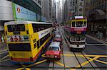 Des Voeux road, Central district, Hong Kong, Chine, Asie