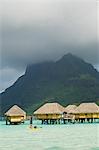 Groupe Pearl Beach Resort, Bora-Bora, sous-le-vent, îles de la société, Polynésie française, Iles du Pacifique-Pacific