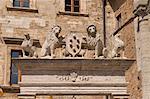 Palais Tarugi, Piazza Grande, Montepulciano, Val d'Orcia, province de Sienne, Toscane, Italie, Europe