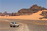 Wadi Teshuinat, Akakus, Sahara desert, Fezzan, Libya, North Africa, Africa