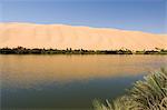 Gabroun lake, Erg Awbari, Sahara desert, Fezzan (Libye), l'Afrique du Nord, Afrique