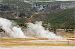 Abaisser le Geyser Basin, Yellowstone National Park, l'UNESCO World Heritage Site, Wyoming, États-Unis d'Amérique, Amérique du Nord