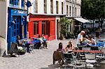 Outdoor Cafe, Rue Barres, Marais Quarter, Paris, France, Europe