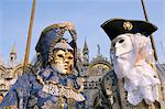 People in masks and costume, Venice Carnival, Venice, Veneto, Italy, Europe