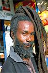 Rasta Mann, Ocho Rios, Jamaika, Westindische Inseln, Mittelamerika