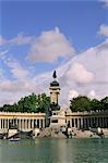 Monument to King Alfonso XII in El Retiro park, Madrid, Spain, Europe