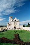 Basilique de San Francesco, où le corps de Saint-François a été placé en 1230, Assisi, UNESCO World Heritage Site, Ombrie, Italie, Europe