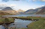 Wastwater Lake, Great Gable, Scafell, Scafell Pike, Yewbarrow, Lake District-Nationalpark, Cumbria, England, Vereinigtes Königreich, Europa