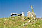 A chambered cairn, the smaller one of two, dating from 2000 BC, near Creetown, Dumfries and Galloway, Scotland, United Kingdom, Europe