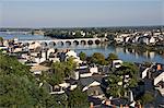 The town of Saumur on the River Loire, Maine-et-Loire, Pays de la Loire, France, Europe