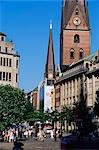 Monckebergstrasse in the Altstadt (Old Town), Hamburg, Germany, Europe